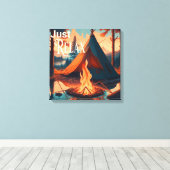 Toile Détendez-vous | Thème camping | Art numérique (Insitu (Plancher de Bois))