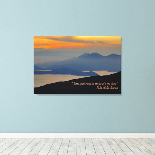 Toile d'étirement de fond de la soirée orientale (Insitu (Plancher de Bois))