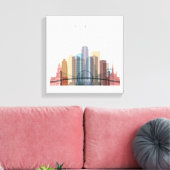 Toile Detroit, Michigan | Ville Skyline (Insitu(Salon))