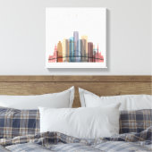 Toile Detroit, Michigan | Ville Skyline (Insitu(Chambre))