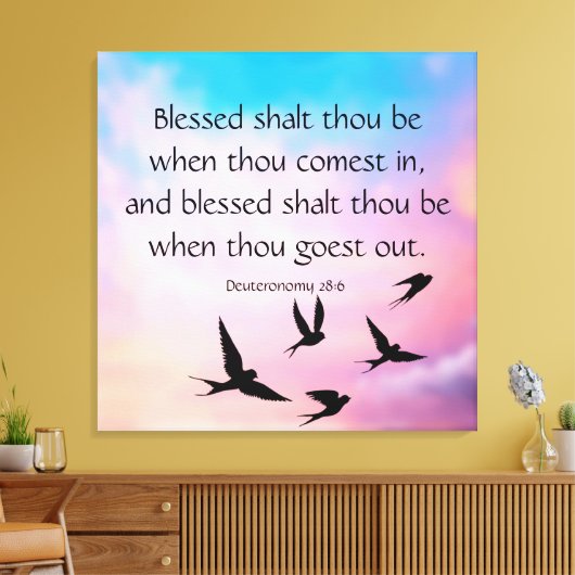 Toile Deutéronome 28:6 (Insitu(Salon))