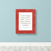 Toile Deutéronome 31:8 Image du couplet biblique (Insitu (Plancher de Bois))