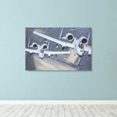 Toile Deux avions A-10C Thunderbolt II volent au format (Insitu (Plancher de Bois))