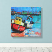 Toile Deux bateaux de pêche Jolly 2012 (Insitu (Plancher de Bois))