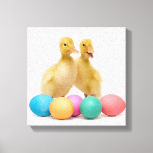 Toile Deux canards aux oeufs de Pâques (Recto)