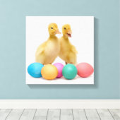 Toile Deux canards aux oeufs de Pâques (Insitu (Plancher de Bois))