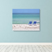 Toile Deux chaises sur la plage (Insitu (Plancher de Bois))