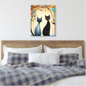 Toile Deux chats charmants (Insitu(Chambre))
