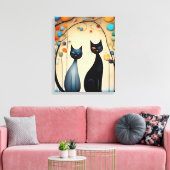 Toile Deux chats charmants (Insitu(Salon))