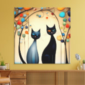 Toile Deux chats charmants (Insitu(Salon))