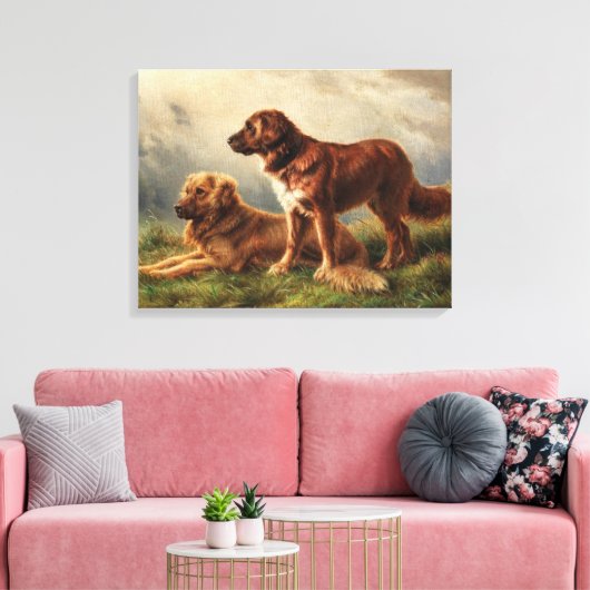 Toile Deux chiens de garde (Insitu(Salon))