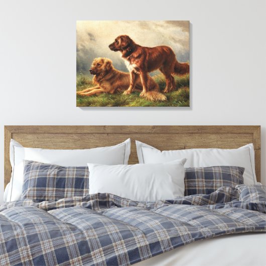 Toile Deux chiens de garde (Insitu(Chambre))