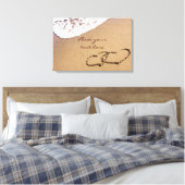 Toile Deux cœurs dans le sable (Insitu(Chambre))