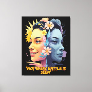 Toile Deux côtés de l'esprit - On ne voit pas toutes les