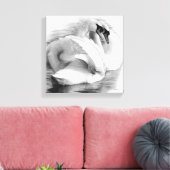 Toile Deux cygnes (Insitu(Salon))