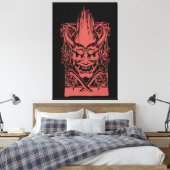 Toile Deux démons rouges avec des épées (Insitu(Chambre))