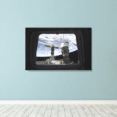 Toile Deux engins spatiaux russes (Insitu (Plancher de Bois))