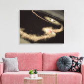 Toile Deux Exoplanètes Géantes De Gaz Orbitant Une Jeune (Insitu(Salon))