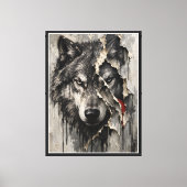 Toile Deux Faces du Même Loup (Recto)
