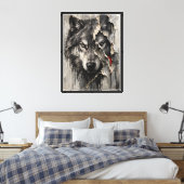 Toile Deux Faces du Même Loup (Insitu(Chambre))