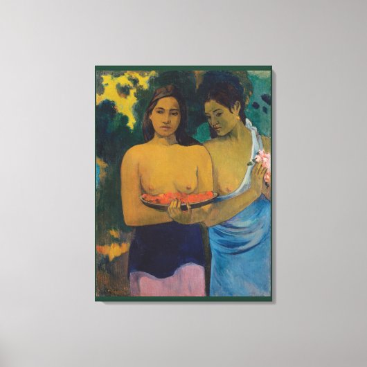Toile Deux femmes tahitiennes (1899) par Paul Gauguin (Recto)
