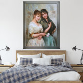 Toile Deux femmes vénitiennes par Eugene de Blaas (Insitu(Chambre))