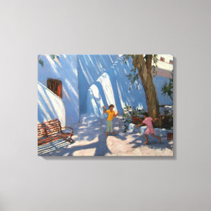 Toile Deux filles sautant Mykonos