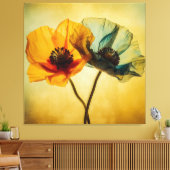 Toile Deux fleurs (Insitu(Salon))