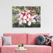 Toile Deux Fleurs Roses Atteignent L'Extrémité. (Insitu(Salon))