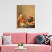 Toile Deux fumeurs dans un intérieur, 1643 (Insitu(Salon))