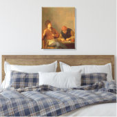 Toile Deux fumeurs dans un intérieur, 1643 (Insitu(Chambre))