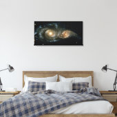 Toile Deux galaxies spirales (Insitu(Chambre))
