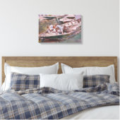 Toile Deux garçons en bateau (par Theodore Robinson) (Insitu(Chambre))