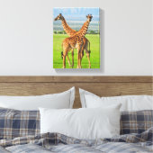 Toile Deux girafes (Insitu(Chambre))