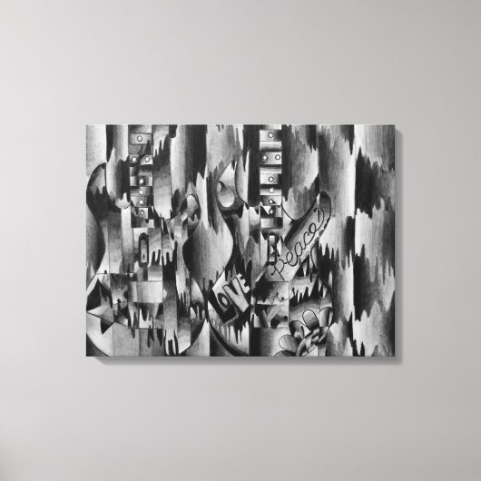 Toile Deux guitares au crayon (Recto)