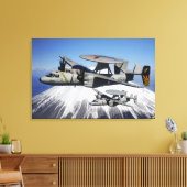 Toile Deux Hawkeyes E-2C effectuent un vol (Insitu(Salon))