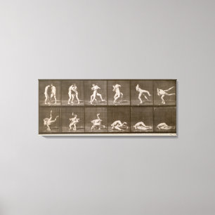 Toile Deux hommes lutte, assiette 347 de 'Animal Locomot