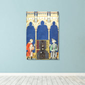 Toile Deux joueurs de jacquet (Insitu (Plancher de Bois))