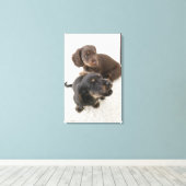 Toile Deux Miniatures, Capture Studio (Insitu (Plancher de Bois))