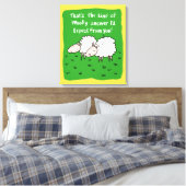 Toile Deux moutons discutant dans un champ (Insitu(Chambre))