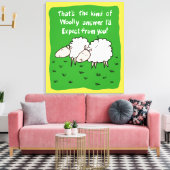 Toile Deux moutons qui bavardent dans un champ (Insitu(Salon))