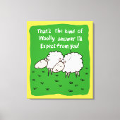 Toile Deux moutons qui bavardent dans un champ (Recto)