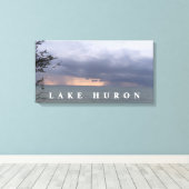 Toile Deux orages sur Huron (Insitu (Plancher de Bois))