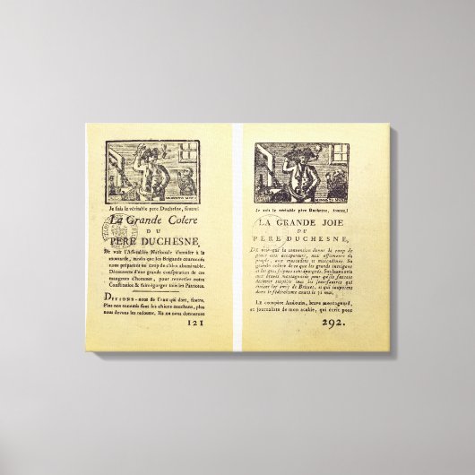 Toile Deux pages de 'La Grande Colere de Pere (Recto)