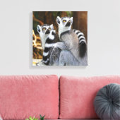 Toile Deux petits lémuriens (Insitu(Salon))