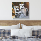 Toile Deux petits lémuriens (Insitu(Chambre))