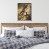 Toile Deux pins martens sur un rocher dans la forêt (Insitu(Chambre))