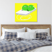 Toile Deux Pois Dans Un Pois (Ajouter Votre Texte) (Insitu(Chambre))