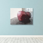Toile Deux pommes d'art numérique (Insitu (Plancher de Bois))