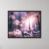 Toile Deux renards argentés (Recto)